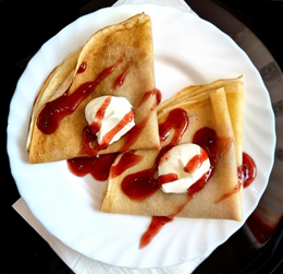 NALEŚNIKI Z DŻEMEM 2 szt. / Pfannkuchen mit KONFITÜRE 300g