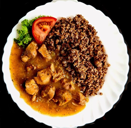 GULASZ WIEPRZOWY / SCHWEINEBRATEN 200g (Bez dodatków)