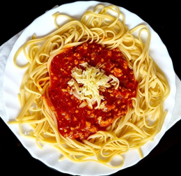SPAGHETTI BOLOGNESE  /  SPAGHETTI BOLOGNESE  200g + 200g sos